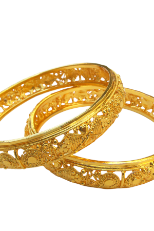 Traditional Intricately Crafted Gold Filigree Bangles
